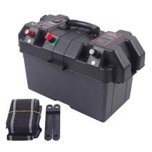 Leisure Battery Box Large With Strap Dual USB For Boat Caravan Camper Motorhome - 1 - Ver 9