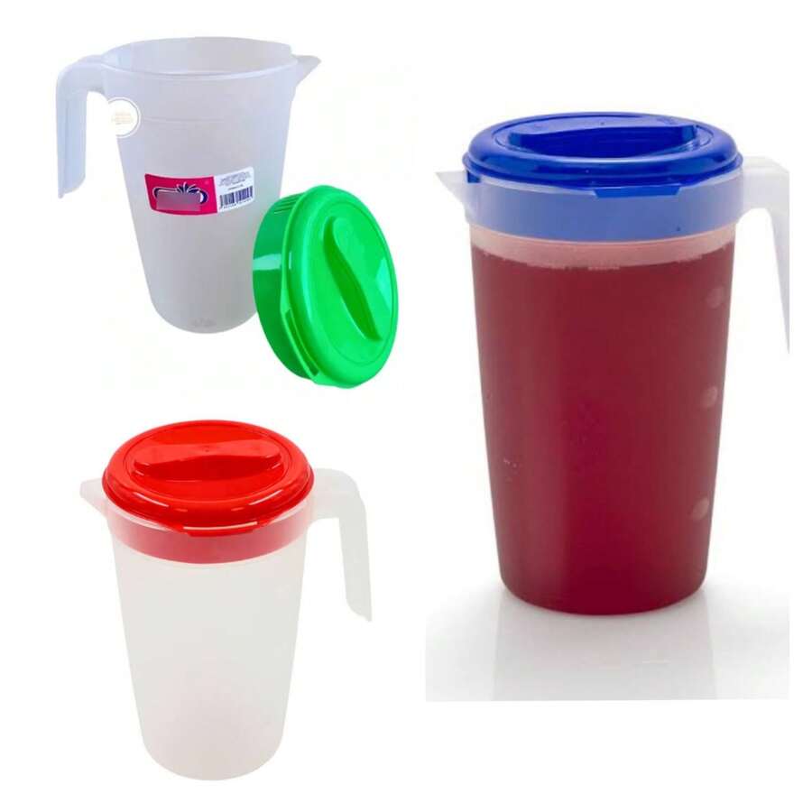 Cubasa Jug 2 Liters Transparent Opaque Resistant Plastic Rotating Lid Wholesale