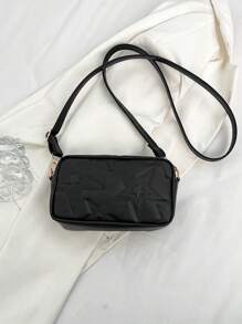 Túi đeo chéo họa tiết ngôi sao mini thời trang dành cho nữ - Túi đeo vai bằng da giả đa chức năng có dây đeo có thể điều chỉnh và khóa kéo, hoàn hảo cho việc đi làm hàng ngày và du lịch - Nhiều màu - Xem 4