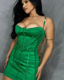 Sabrina Dress - Green - View 2
