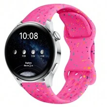 1 Pack 20mm Silicone Band For Samsun Galaxy Watch 7/6/5/4/FE/Active 2 40mm 44mm/Galaxy Watch 5 Pro 45mm/ 4 Classic 42mm 46mm/Galaxy 6 Classic 43mm 47mm,1 Pack Silicone Wristband Sport Loop Strap For Women Men - 20mm - View 2