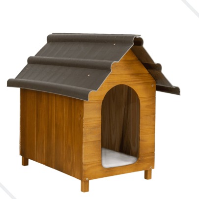 Casinha Casa de Madeira Pet Para Cachorro Cães Ambiental N1