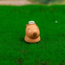Mini Resin Capybara Động Vật Nhỏ Hình Tượng Thu Nhỏ Cho DIY Vườn Búp Bê Động Vật Phụ Kiện Cảnh Quan Vi Mô Trang Trí Tiệc Bể Cá - nhiều màu - Xem 6