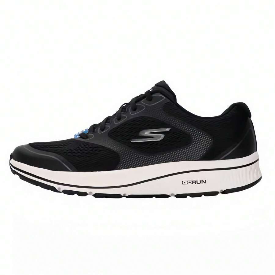 Skechers Men's GO RUN Casual Versatile Sports Running Shoes - Black - View 1
