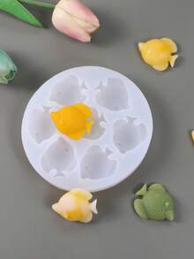 1pc Ocean Theme Fish Shape Silicone Mold For DIY Candle Making, Aromatherapy - Multicolor - View 2