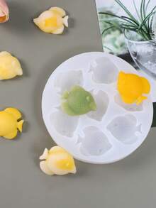 1pc Ocean Theme Fish Shape Silicone Mold For DIY Candle Making, Aromatherapy - Multicolor - View 4