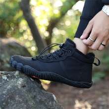 Men's Winter Snow Boots, Outdoor Sports Waterproof Anti-Slip Warm Plush Lined Casual Sneakers