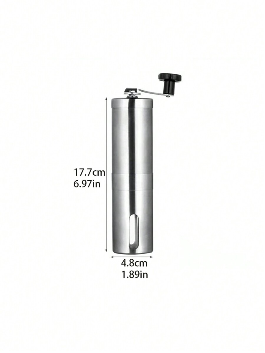 1pc, Manual Stainless Steel Coffee Grinder Portable Conical Burr