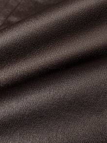 小巧高腰直筒 PU 皮裤，宽松垂坠效果修身休闲女裤，Y2K，适合派对、通勤、假日、节日、户外活动、春夏季、高个子女士、外出装、黑色、裤子 - 巧克力棕 - 查看 11