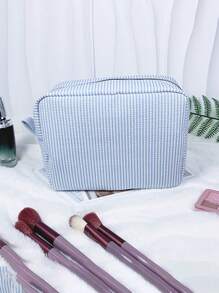 1Pc Customised Embroidery Minimalist Square Makeup Bag,Makeup Bag Makeup Pouch Skincare Bag Toiletry Bag Packing Cubes,Travel Essentials Cruise Essentials Dorm Essentials,Wedding Bridesmaid Gifts,Mom Gifts,Birthday Gifts,Gifts For Friends And Teachers,Home Decor,Bathroom Livingroom Bedroom Decor,Bathroom Organizer,Jewelry Organizer,Lip Oil Organizer,Nail Polish Organizer Storage Makeup Organizer Makeup Case
