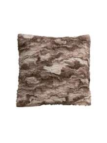 Home Elephant 2-Piece Soft And Padded Decorative Cushions - 咖啡棕 - 查看 2