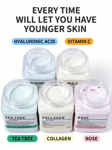 玫瑰/茶树/胶原蛋白果冻面膜粉 - 保湿、改善和补水面部皮肤护理 - 天然凝胶剥离面膜，让肤色焕发光彩，完美礼物 - 彩色 - 查看 3