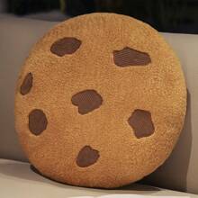 Cookie Pillow Chocolate Chip, Chocolate Chip Cookie Pillow, Food Shaped Pillow Round Soft, For Floor Couch Sofa Cushion Bedroom Decor Gift