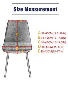 1 chiếc vỏ ghế cong tròn lưng ngắn bằng vải jacquard dày màu trơn - Màu xanh Ô liu - Xem 7