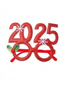 定制圣诞节搞怪装饰眼镜，跨境新年派对气氛道具，舞台表演小眼镜 - 彩色 - 查看 13