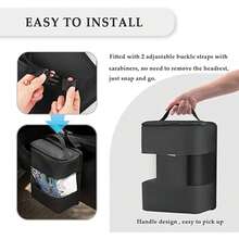 Hộp đựng đồ và lưu trữ ô tô dung tích lớn nâng cấp có túi, hộp đựng giày ô tô, hộp đựng đồ đa năng chống thấm nước ở ghế sau ô tô để đựng giày dép, túi đựng quần áo, phụ kiện ô tô thông dụng, hộp đựng giày di động bằng vải Oxford - Nhiều màu - Xem 5