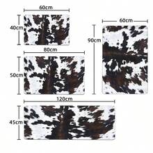 1 tấm thảm nhà bếp/phòng tắm, họa tiết bò và da, thảm phòng tắm chống trượt, trang trí nhà cửa, thảm trải sàn - Nhiều màu - Xem 2