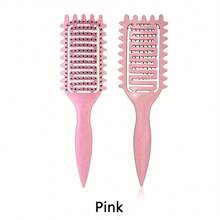 INGRID 1 件适用于干发的塑料刷毛顺发梳 - ABS 手柄，轻质卷发造型刷，配有柔软按摩头和灵活设计 - 适合所有发质，顺滑塑造卷发，不会造成损伤 - 彩色 - 查看 8