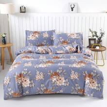 3 件套涤纶拉绒印花羽绒被套 [1 件羽绒被套 + 2 件枕套]，无填充物 - 彼岸花 - 查看 19