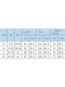 Women's Fall Loose Pullover Plaid Print Patchwork Bat Long Sleeve Crew Neck Waffle Sweatshirt - Màu xanh lam - Xem 8