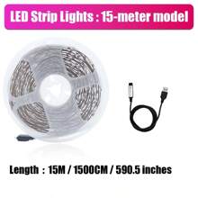 Dải đèn LED, Điều khiển bằng nút bấm, Nhiều màu thay đổi, Đèn chiếu sáng trong nhà, Đèn trang trí phòng, Đèn trang trí phòng ngủ điều khiển từ xa thông minh, Quầy bar, Phòng ngủ, Hành lang, Lối đi, Trang trí, Đèn trang trí sân trong - màu sắc - Xem 11