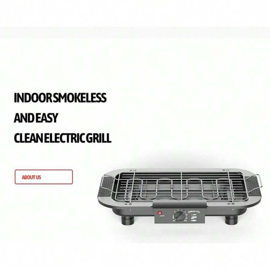 Electric Teppanyaki Table Top Grill Griddle Barbecue Plate Nonstick