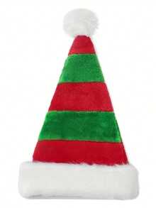 Mũ ông già Noel Giáng sinh, Mũ ông già Noel lông ngắn sang trọng cho người lớn và trẻ em, Trang trí tiệc - Nhiều màu - Xem 12