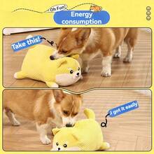 1 件宠物毛绒发声玩具，柔软 PP 材质，适合狗狗咀嚼和睡眠伴侣 - 黃色 - 查看 5