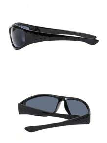 1 副女士环绕式时尚眼镜，Y2K 风格，适合户外骑行、日常户外运动、海滩休闲等场合，也可作为女士眼镜，打造返校季海滩休闲造型，展现学院风。