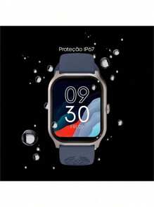 Smartwatch My Watch 8 Pro Haiz Smart Watch 2.01" Full Touch Screen IP67 Water Resistant With 100+ Sports Modes Voice Assistant Make And Receive Calls - 藍色 - 查看 3