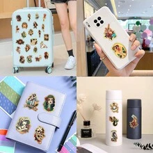 58 miếng dán hình cô gái cổ điển dùng cho sổ lưu niệm, nhật ký, máy tính xách tay, cản xe, ván trượt, bình nước, máy tính, điện thoại, phim hoạt hình, mũ bảo hiểm, nhãn dán và đề can xe hơi - Nhiều màu - Xem 10