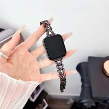 全新单排加 V 形牛仔链金属表带兼容 Apple Watch 全新女式金属替换表带兼容 Apple Watch Ultra 2/1 系列 9 8 7 6 5 4 3 2 1 SE 兼容 Apple Watch 表带 49mm、45mm、44mm、42mm、41mm、40mm、38mm