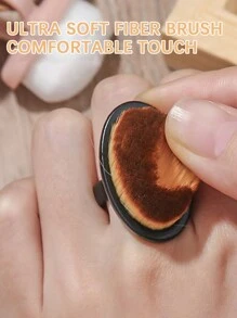 MAOMIA 1pc Ring Nail Cleaning Brush Easy To Use Nail Art Brush Suitable For Nail Salon Cleaning Tools