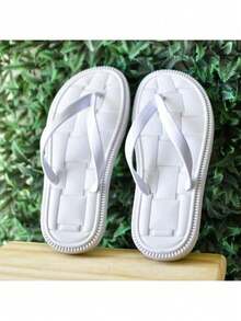 Mel Platform Flip Flops New Arrival Women's Comfortable And Light Promotion 34 To 40 - Panela - 白色 - 查看 1