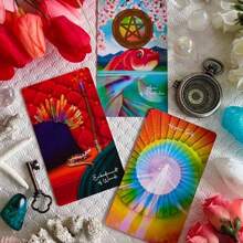 78 Cards Oneness Tarot On The Road/San Francisco - Award-Winning Tarot, Chic, Christmas, Party Favors That Invite You To Experience Tarot Cards And Scenes Through Everyday Interaction. Very Suitable For Beginners And Advanced Players - Multicolor - View 4