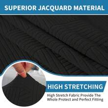 Ystyle Chair Covers With Backrest 2/4/6 Pieces, Stretch Chair Covers Living Room Kitchen, Universal Stretch Chair Covers, Modern Anti-Scratch Cat Chair Covers - Black - View 3