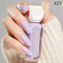 10ml 可剥离水性指甲油，无味，免烘烤，快干持久指甲油，适合在家沙龙 DIY，多种颜色可供选择