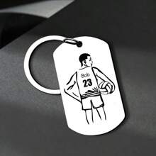 1 szt. spersonalizowany brelok do siatkówki z imieniem i numerem spikera dla mężczyzn lub kobiet