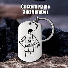 1 szt. spersonalizowany brelok do siatkówki z imieniem i numerem spikera dla mężczyzn lub kobiet