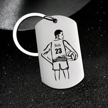 1 szt. spersonalizowany brelok do siatkówki z imieniem i numerem spikera dla mężczyzn lub kobiet