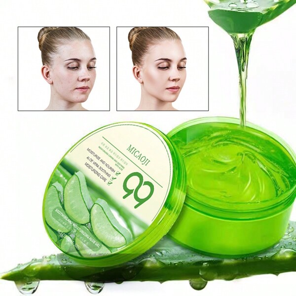 300g Aloe Vera Moisturizing Cream. Hydrates And Repairs Skin After Sun Exposure, Reduces Pore Appearance, Nourishes And Softens Dry Skin. Non-Greasy Formula For Long-Lasting Comfort.