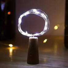 Đèn chai LED có nút bần, 2 M / 78,74 In Dây đèn mini Fairy, Chất liệu nhựa chạy bằng pin, 1,5V hoặc thấp hơn cho các bữa tiệc thủ công, đám cưới, ngày lễ tình nhân, Halloween, đồ trang trí - đèn nút chai 2m - Xem 17