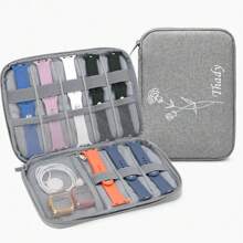 Customized Exclusive Watch Organizer Case, Versatile Portable Travel Apple Watch, Strap Storage Bag, Strap Holder Case, Pouch Strap Bag, Ideal For Gifts