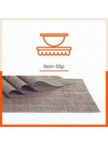 8 Piece Placemat 4 Coasters + 4 PVC Plate Holders - rf5 - Xem 3