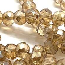 8mm Crystal Wire Approximately 68 Beads For Crafts - 茶 - 查看 5