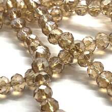 8mm Crystal Wire Approximately 68 Beads For Crafts - 茶 - 查看 3