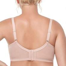 HSIA Minimizer Bra For Women - Plus Size Lace Bra Womans Full Coverage Bras Unlined Underwire Bra For Heavy Breast - 淺粉色 - 查看 4