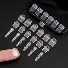 10pcs/Set Silicone Dust Plug/Phone Charging Port Dust Plug/Decoration Pendant/Compatible With Iphone/Type-C/Android Plug - Clear - View 9