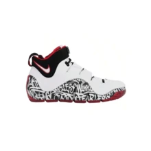 Nike Zoom Lebron IV - Men's: Maximum Comfort And Responsive Cushioning - White/Black/Red - View 3