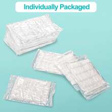 一次性 Spa 面部头带，柔软无纺布面部发带，弹力面部头巾，护肤美容师沙龙化妆桑拿单独包装，适合女性女孩，白色 - 彩色 - 查看 4